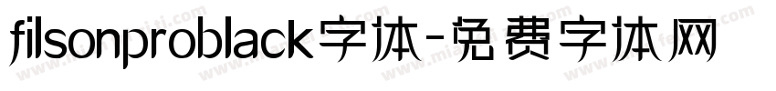 filsonproblack字体字体转换