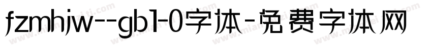 fzmhjw--gb1-0字体字体转换