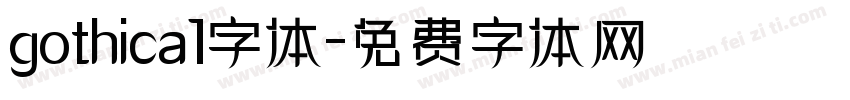 gothica1字体字体转换