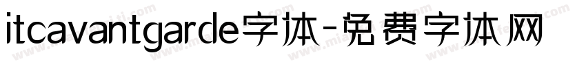 itcavantgarde字体字体转换