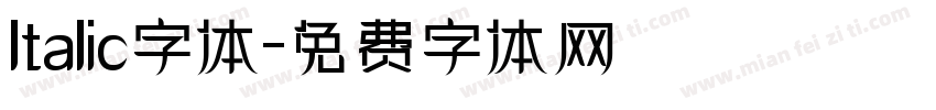 ltalic字体字体转换