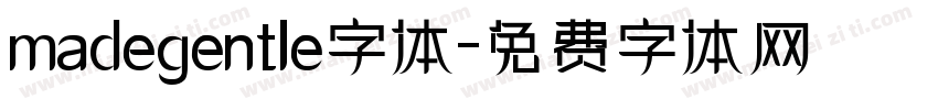 madegentle字体字体转换