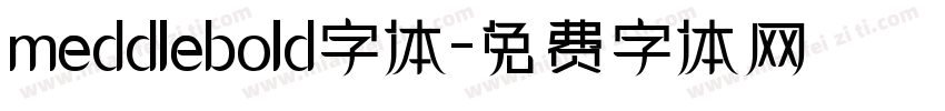 meddlebold字体字体转换