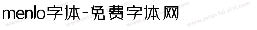 menlo字体字体转换