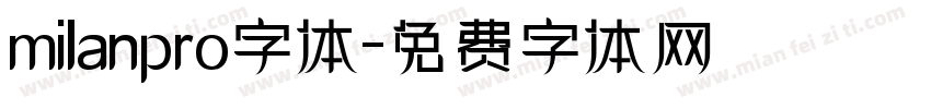 milanpro字体字体转换