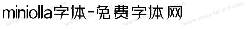 miniolla字体字体转换