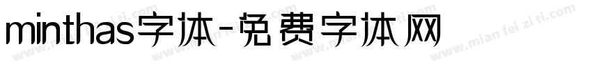 minthas字体字体转换