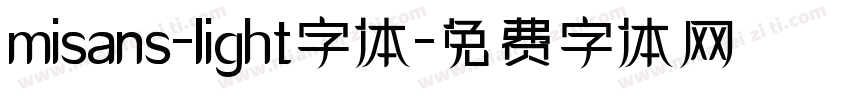 misans-light字体字体转换
