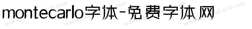 montecarlo字体字体转换