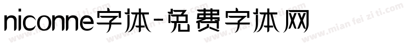 niconne字体字体转换