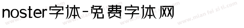 noster字体字体转换