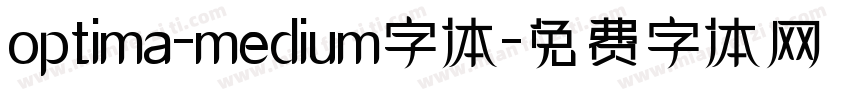 optima-medium字体字体转换