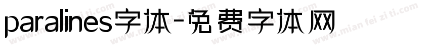 paralines字体字体转换
