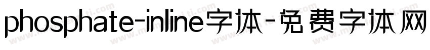 phosphate-inline字体字体转换