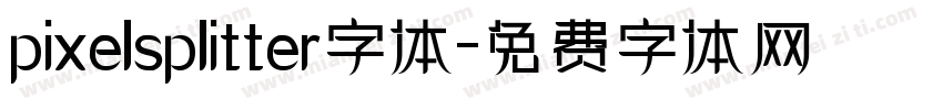pixelsplitter字体字体转换