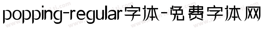 popping-regular字体字体转换