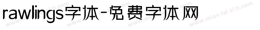 rawlings字体字体转换