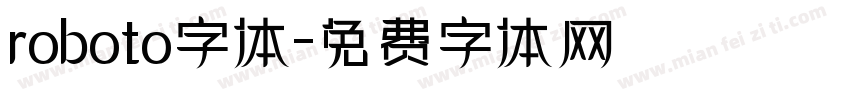 roboto字体字体转换