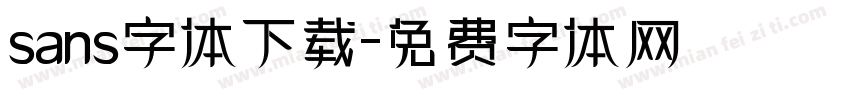 sans字体下载字体转换