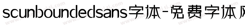 scunboundedsans字体字体转换