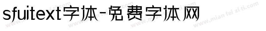 sfuitext字体字体转换