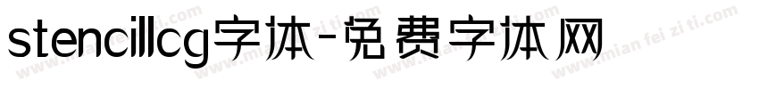 stencillcg字体字体转换