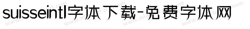 suisseintl字体下载字体转换