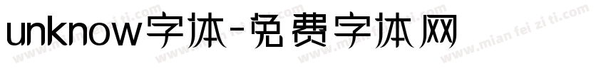unknow字体字体转换