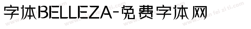 字体BELLEZA字体转换
