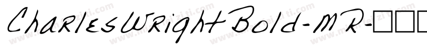 CharlesWrightBold-MR字体转换