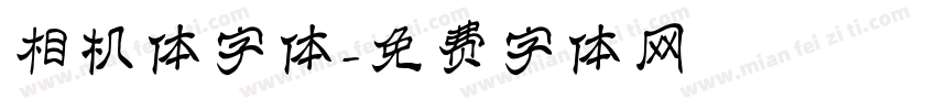 相机体字体字体转换