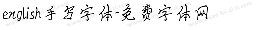 english手写字体字体转换