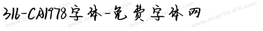 316-CA1978字体字体转换