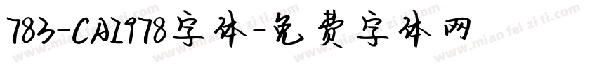 783-CAI978字体字体转换