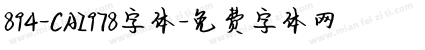 894-CAI978字体字体转换