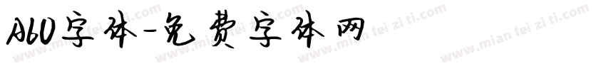 A60字体字体转换