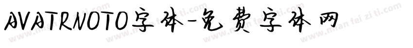 AVATRNOTO字体字体转换