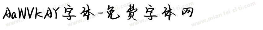 AaWVKAY字体字体转换