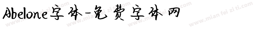 Abelone字体字体转换