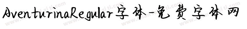 AventurinaRegular字体字体转换