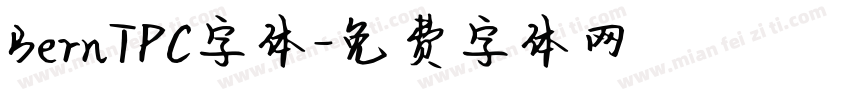 BernTPC字体字体转换