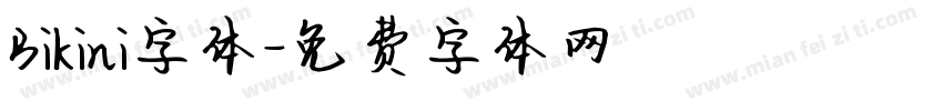 Bikini字体字体转换