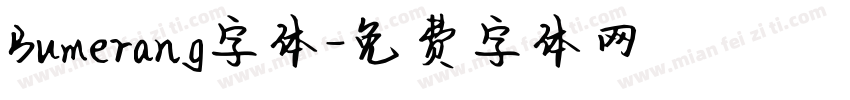 Bumerang字体字体转换
