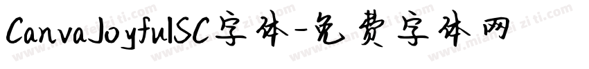 CanvaJoyfulSC字体字体转换