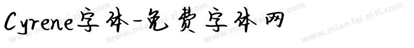 Cyrene字体字体转换