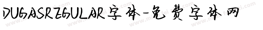 DUGASREGULAR字体字体转换