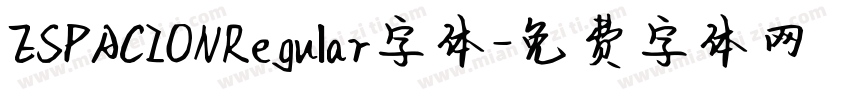 ESPACIONRegular字体字体转换