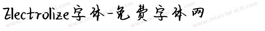 Electrolize字体字体转换