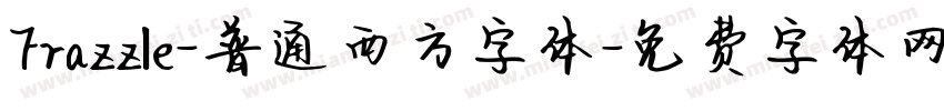 Frazzle-普通西方字体字体转换
