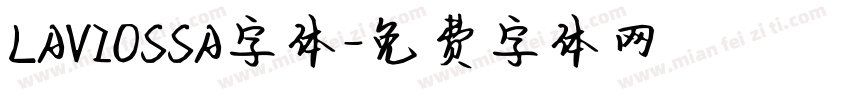 LAVIOSSA字体字体转换